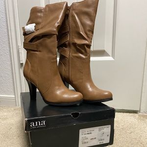 a.n.a Absolute Wheat Heeled Boots